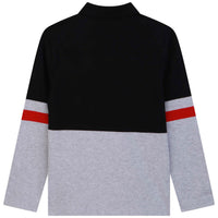 Hugo Boss Black Colorblock Long Sleeve Polo