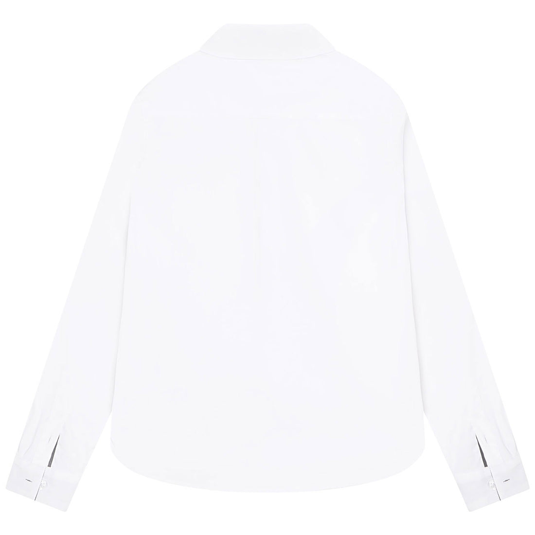 Hugo Boss White Long Sleeved Trimed Shirt