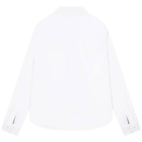 Hugo Boss White Long Sleeved Trimed Shirt