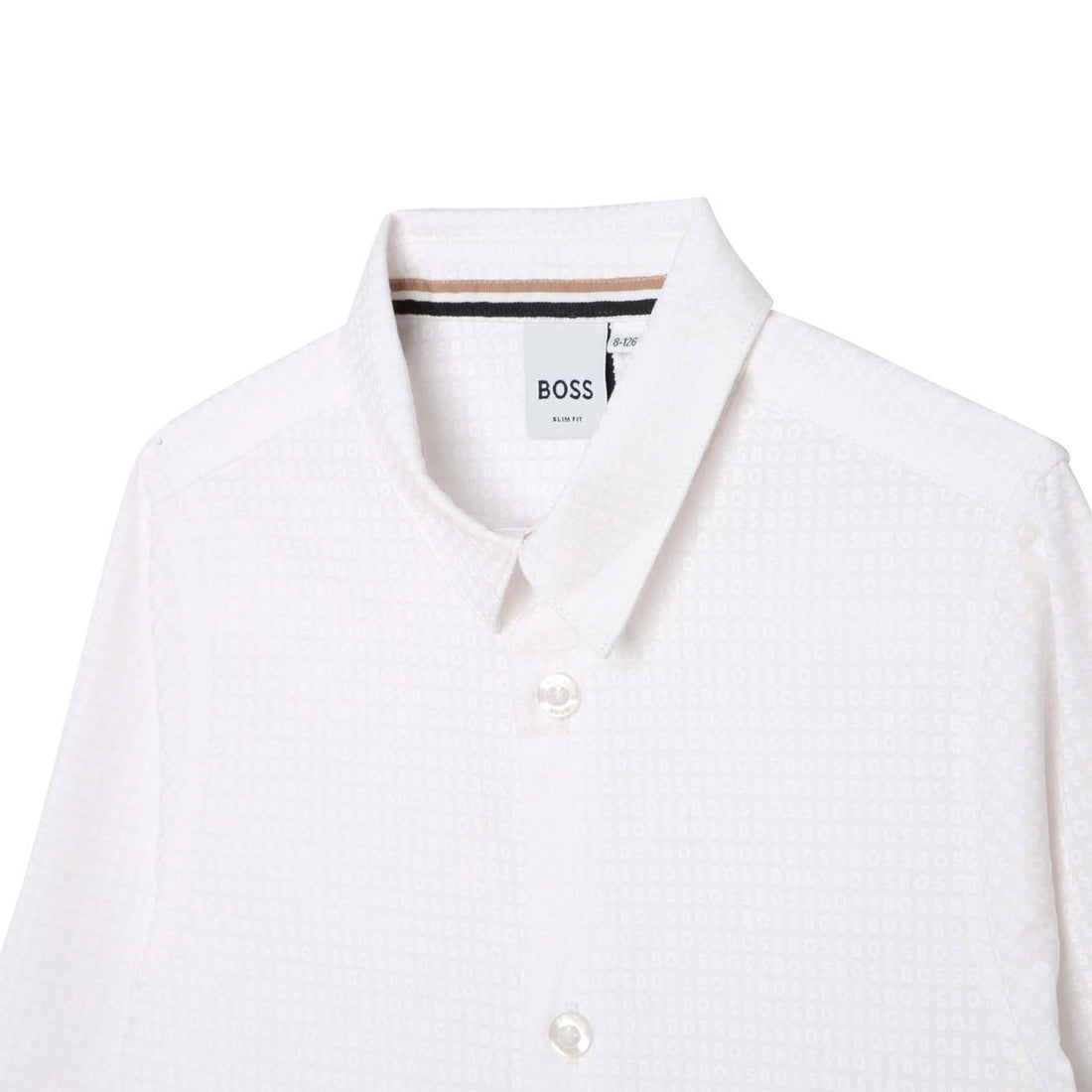 Hugo Boss White Long Sleeved Shirt
