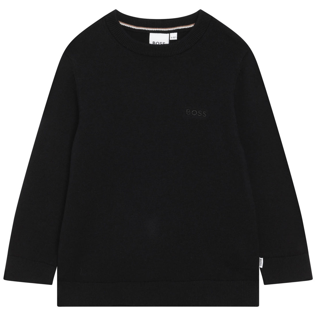 Hugo Boss Black Sweater with Boss Embroidery