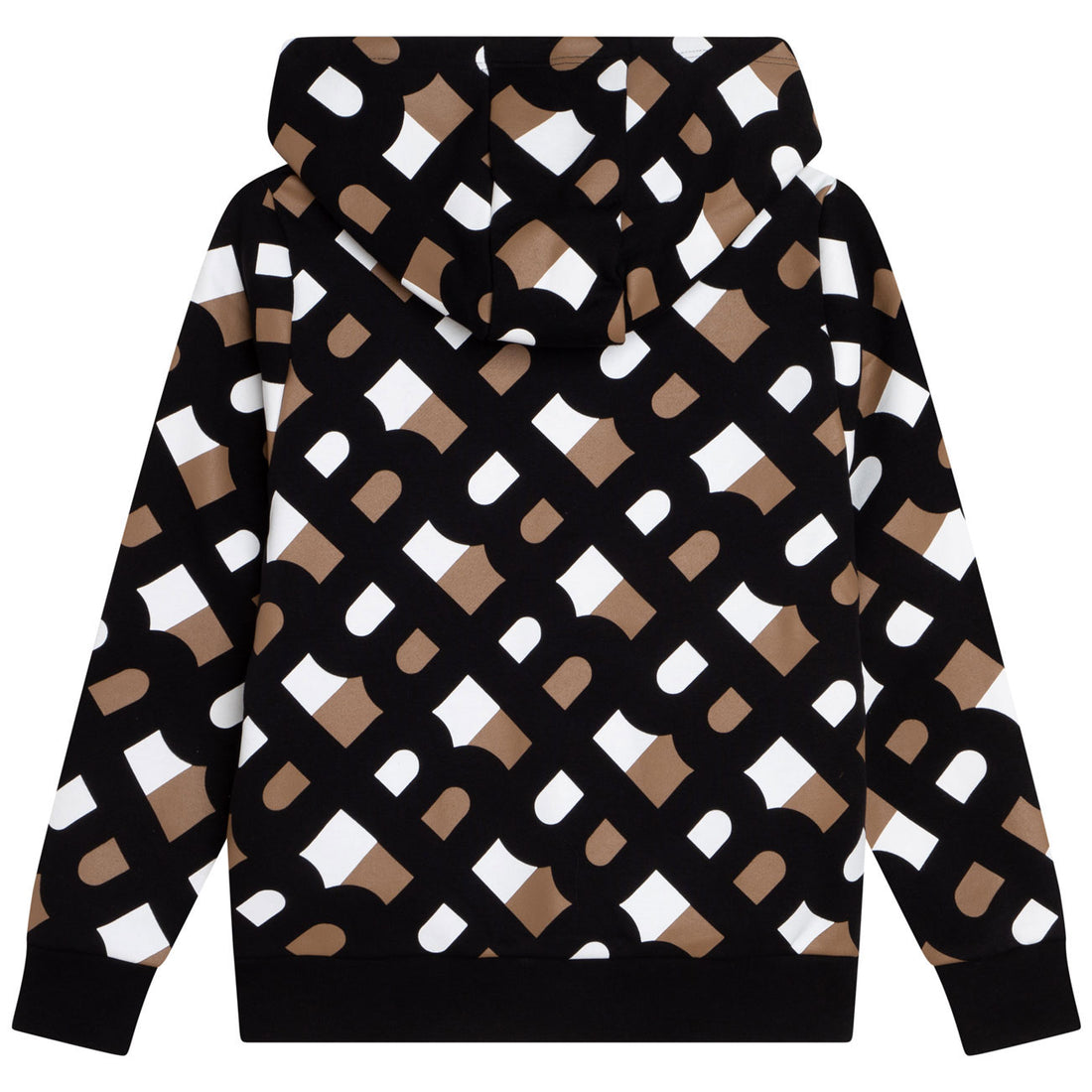 Hugo Boss Black Hoodie with Monogram Print