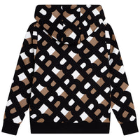 Hugo Boss Black Hoodie with Monogram Print