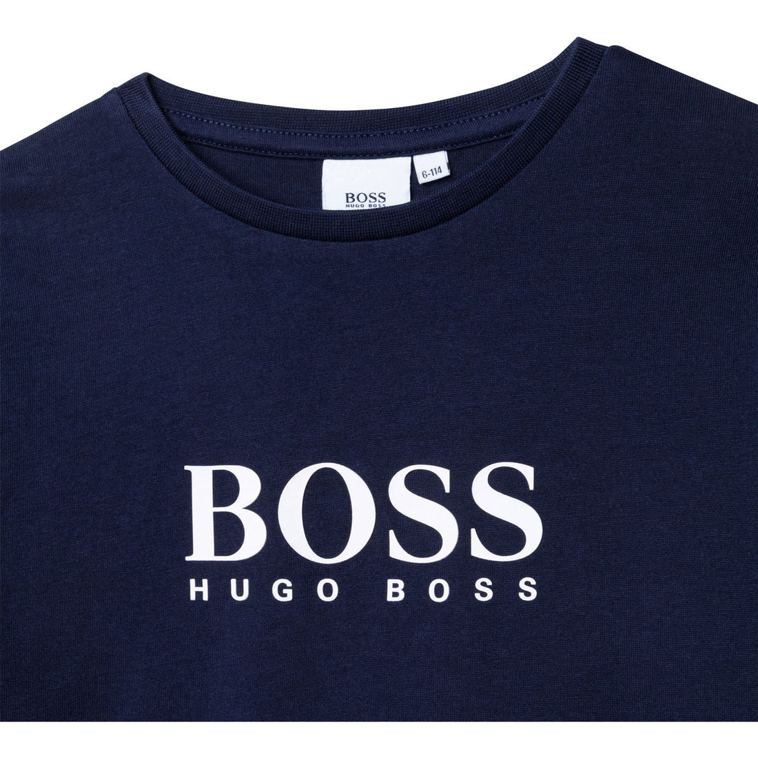 Hugo Boss Navy Classic Logo Long Sleeves T-Shirt