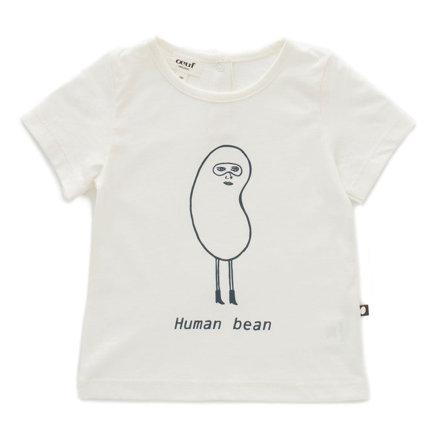 Oeuf White Human Bean Tee