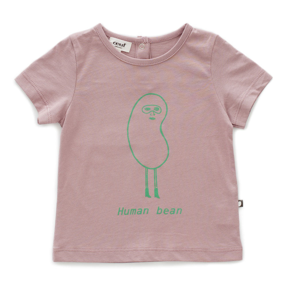 Oeuf Mauve Human Bean Tee