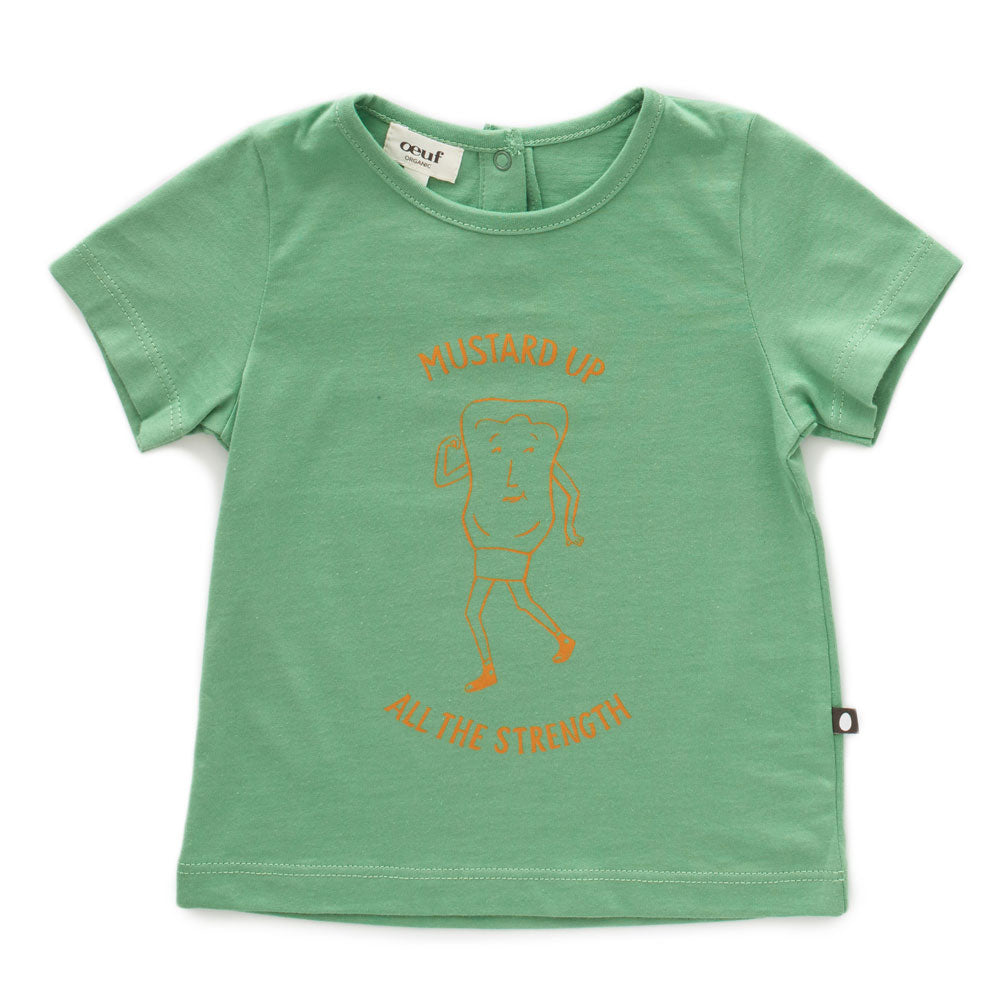 Oeuf Jade Sheen Mustard Up Tee