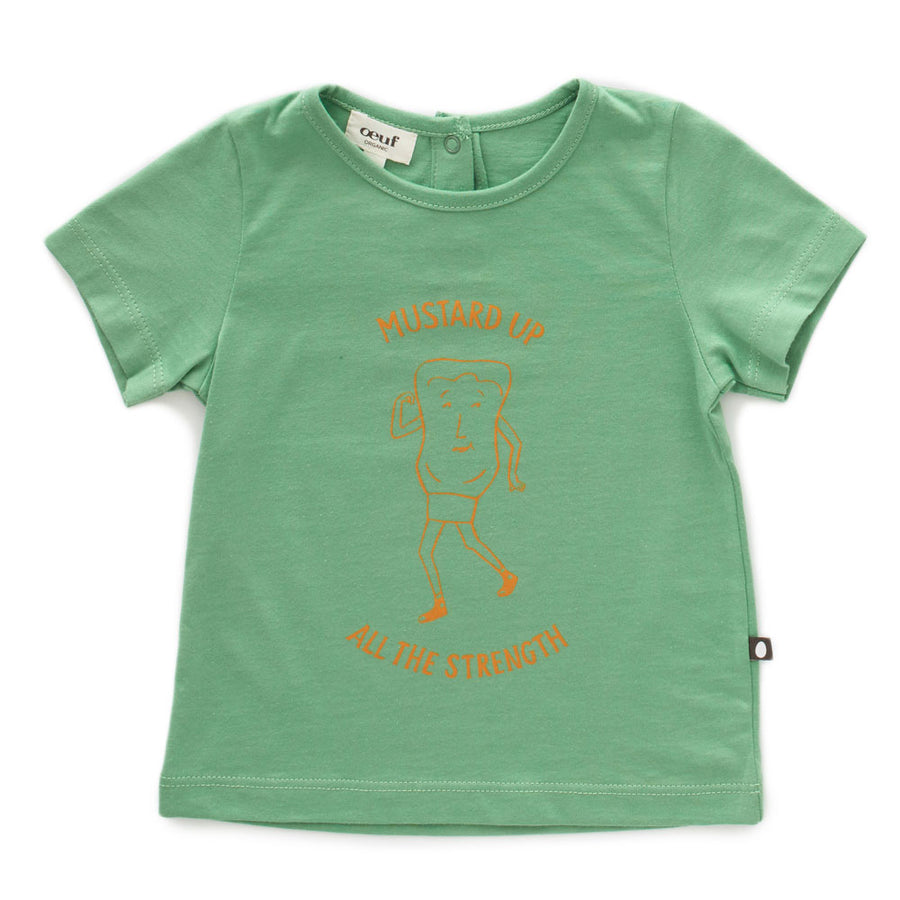 Oeuf Jade Sheen Mustard Up Tee