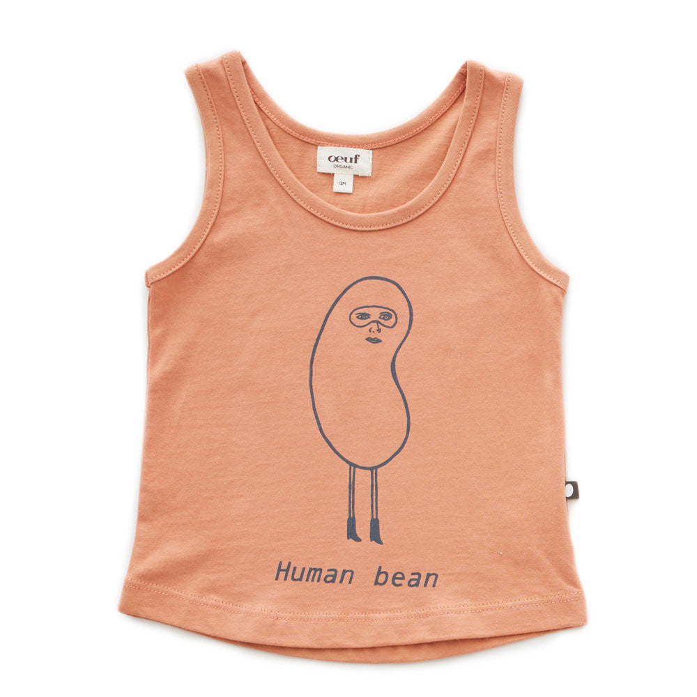 Oeuf Toasted Nut Human Bean Tank Top