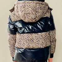 Vierra Rose Shiny Black & Leopard Vida Fun Jacket