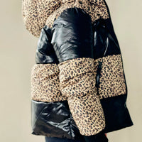 Vierra Rose Shiny Black & Leopard Vida Fun Jacket