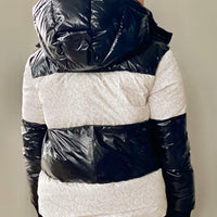 Vierra Rose Shiny Black & Snow Leopard Vida Fun Jacket