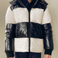 Vierra Rose Shiny Black & Snow Leopard Vida Fun Jacket