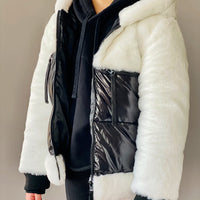 Vierra Rose Black & White Freeze Me Jacket