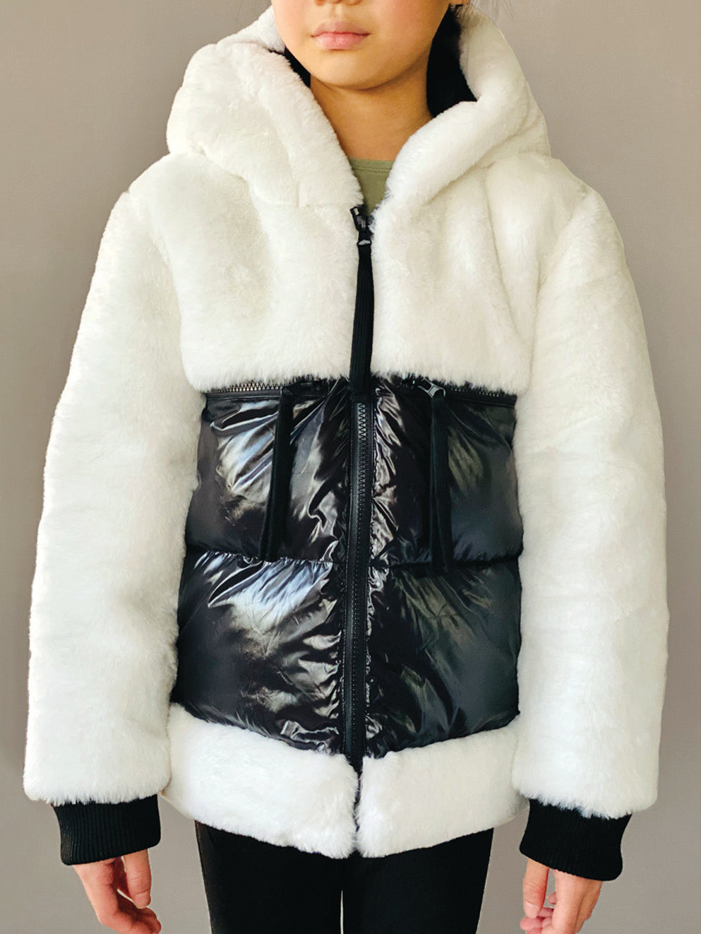 Vierra Rose Black & White Freeze Me Jacket