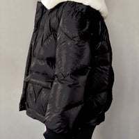 Vierra Rose Black Soho Fur Collar Jacket