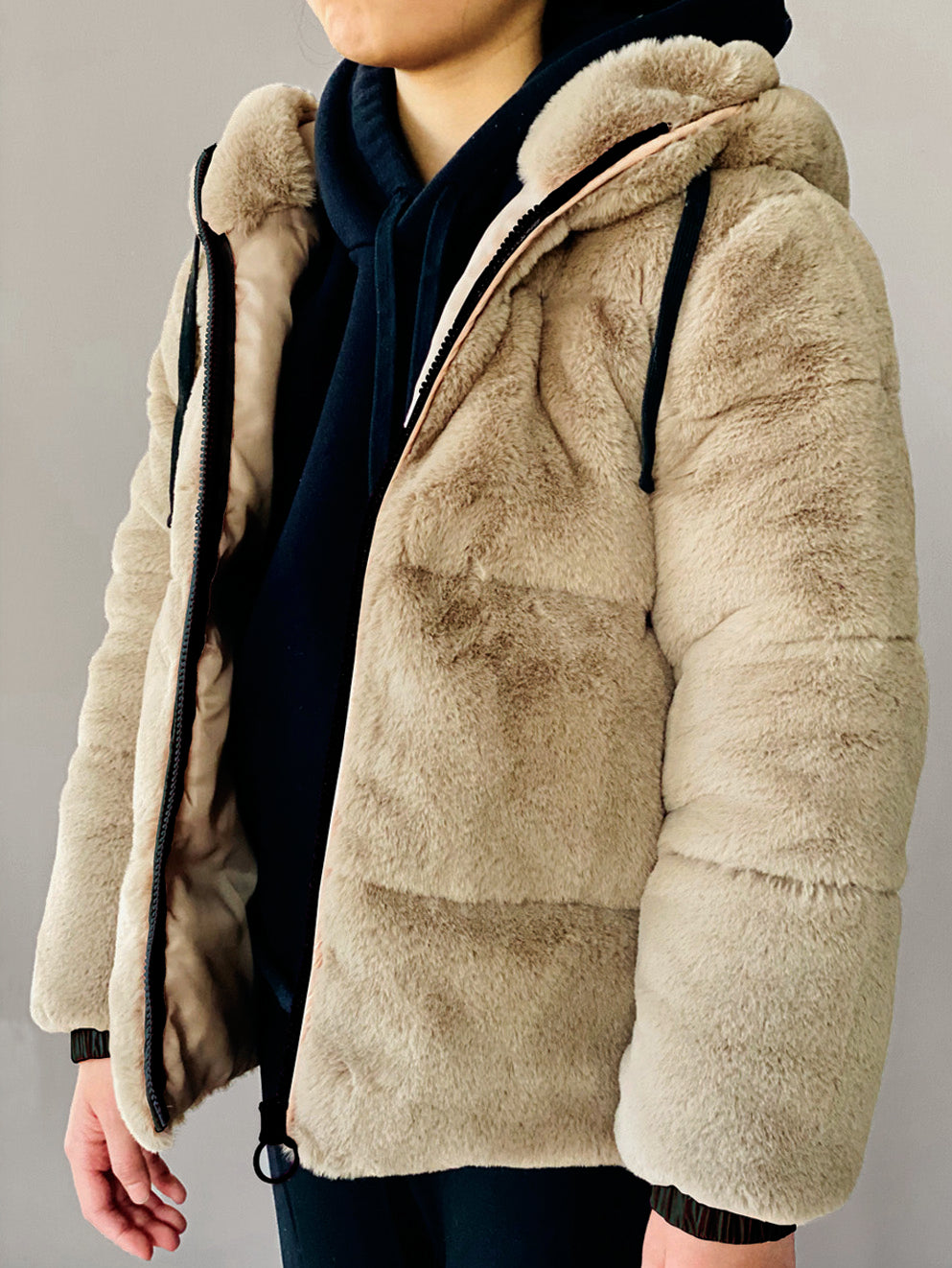 Vierra Rose Tan Tyne Teddybear Jacket
