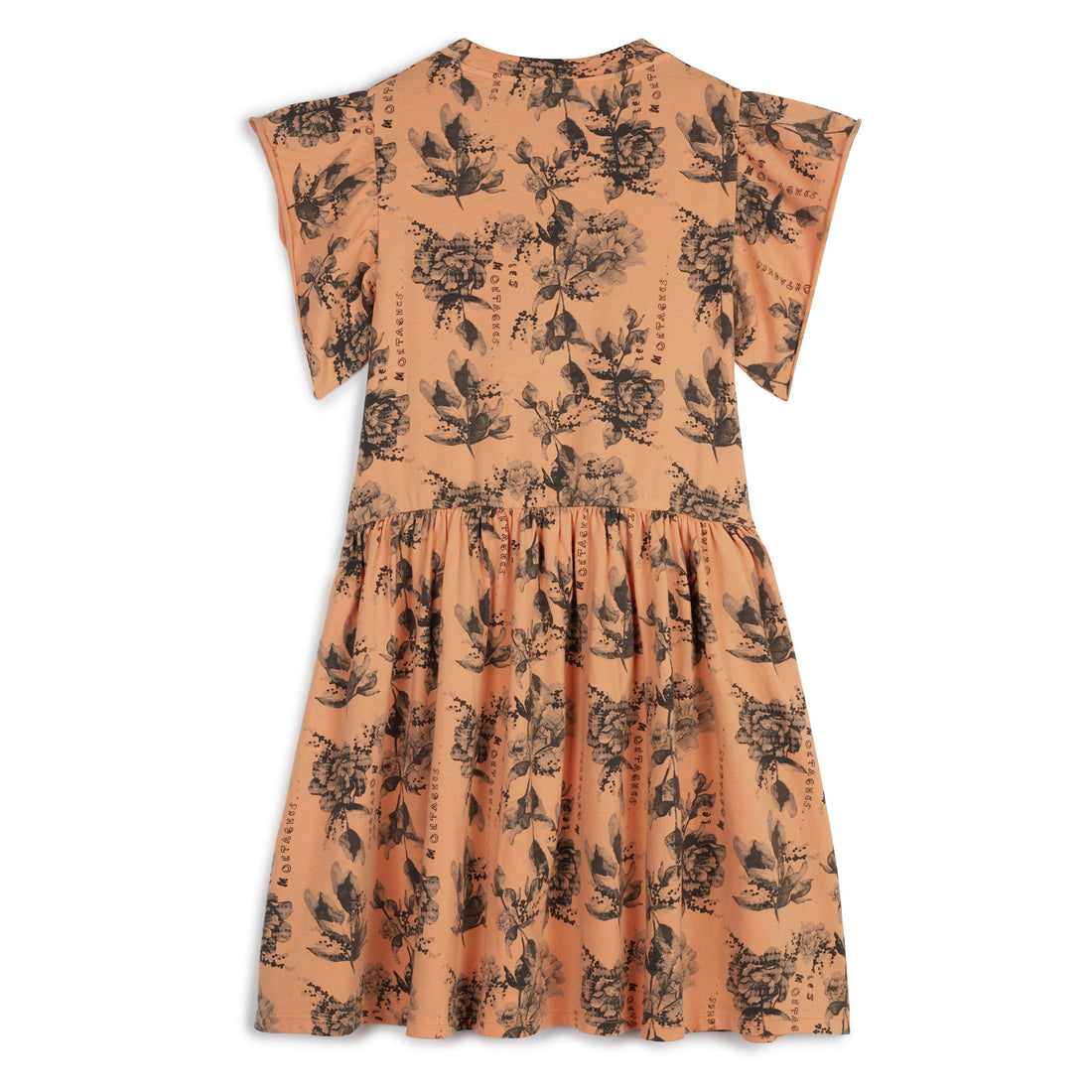 Wolf and Rita Flowers Peach Jacinta Dress