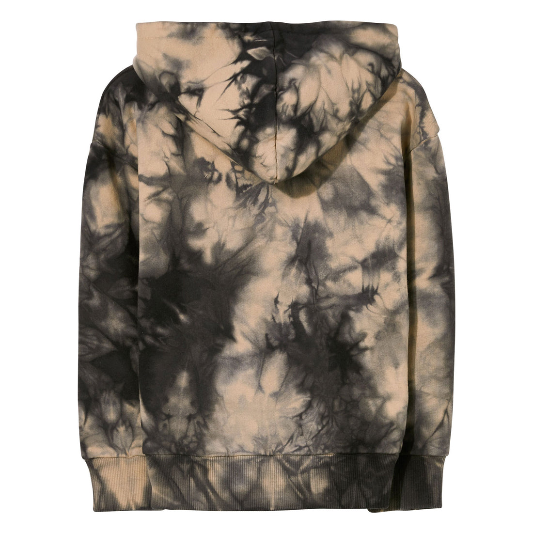 Finger in the Nose Ash Black Tie Dye Zipped Hoodie