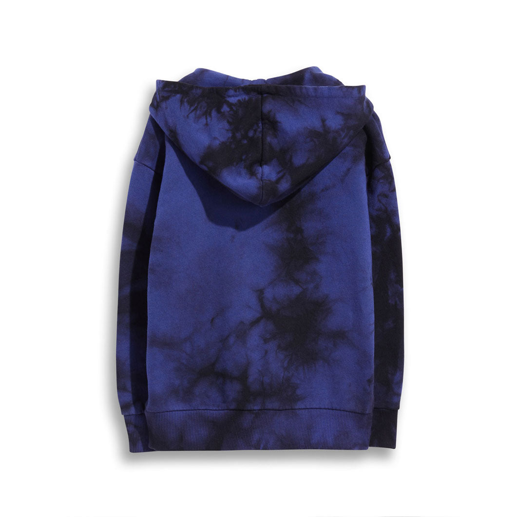Finger in the Nose Navy Tie Dye Joey Zipped Hoodie