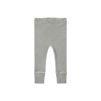 Caramel Pebble Navy Stripe Judd Baby Leggings