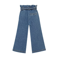 Little Hedonist Light Blue Denim High Wide Leg Pants