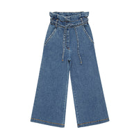 Little Hedonist Light Blue Denim High Wide Leg Pants