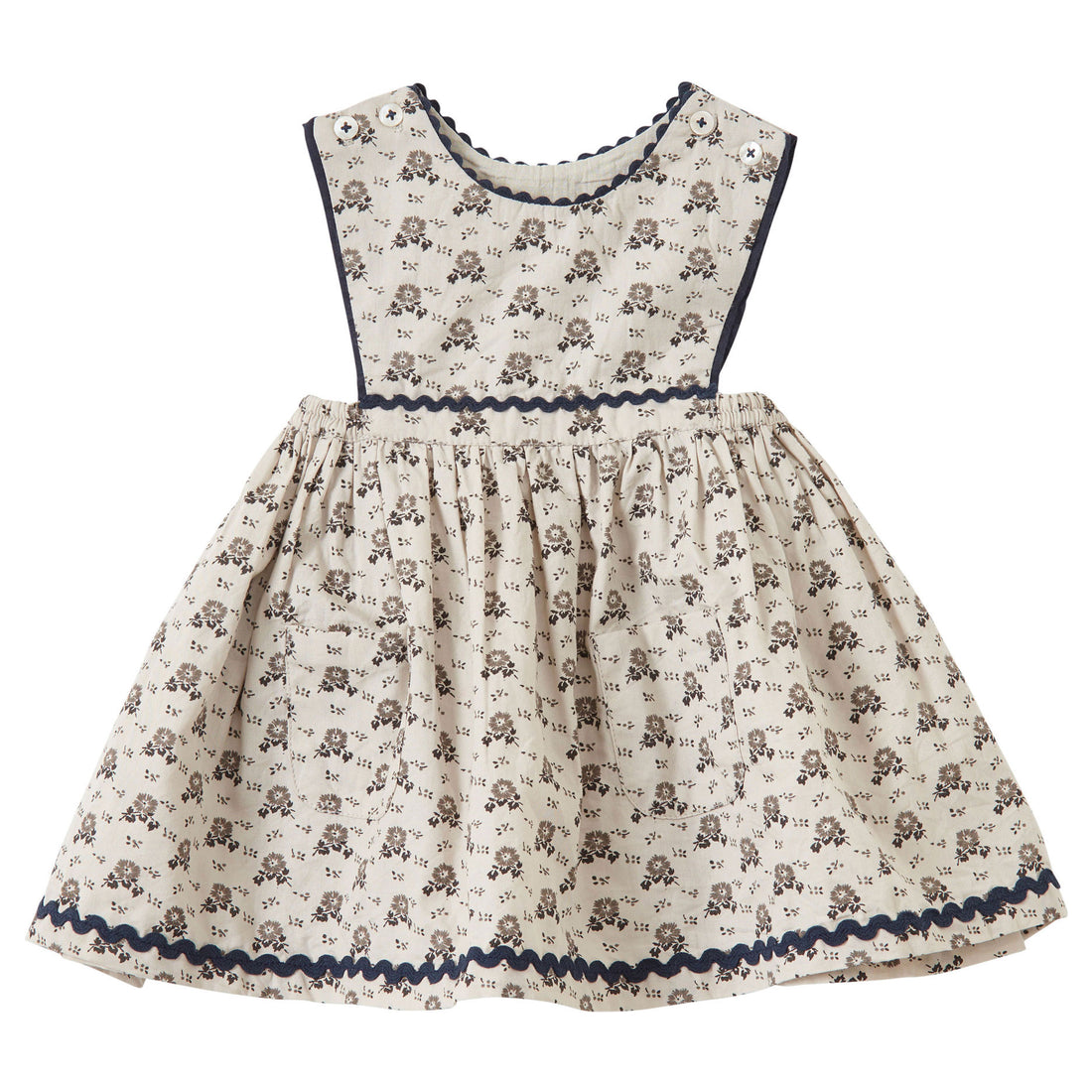 Caramel Polka Floral Print Jupiter Baby