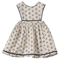 Caramel Polka Floral Print Jupiter Baby