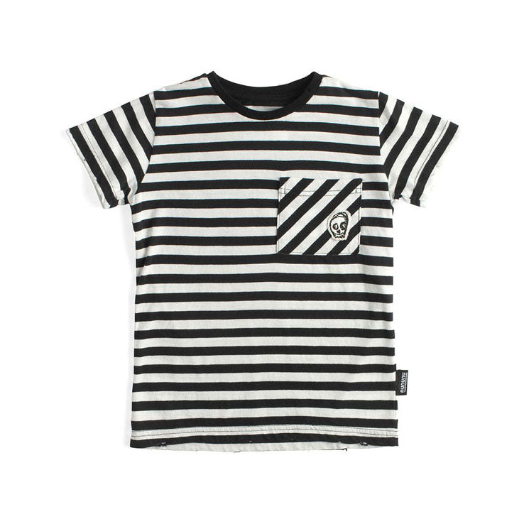 NUNUNU Stripes Jailbird T-shirt