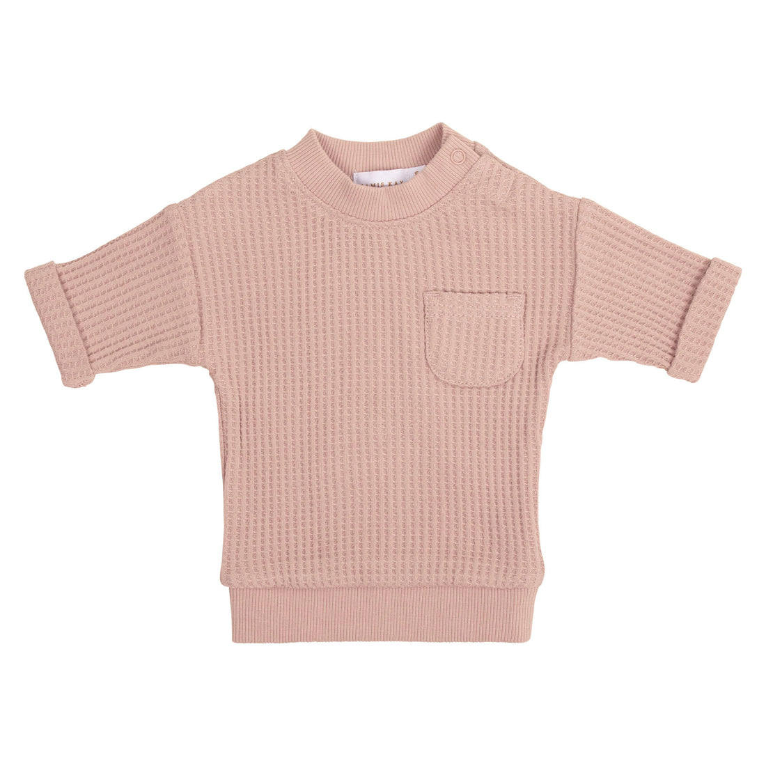 Jamie Kay Organic Cotton Waffle Easton Top - Dusky Rose