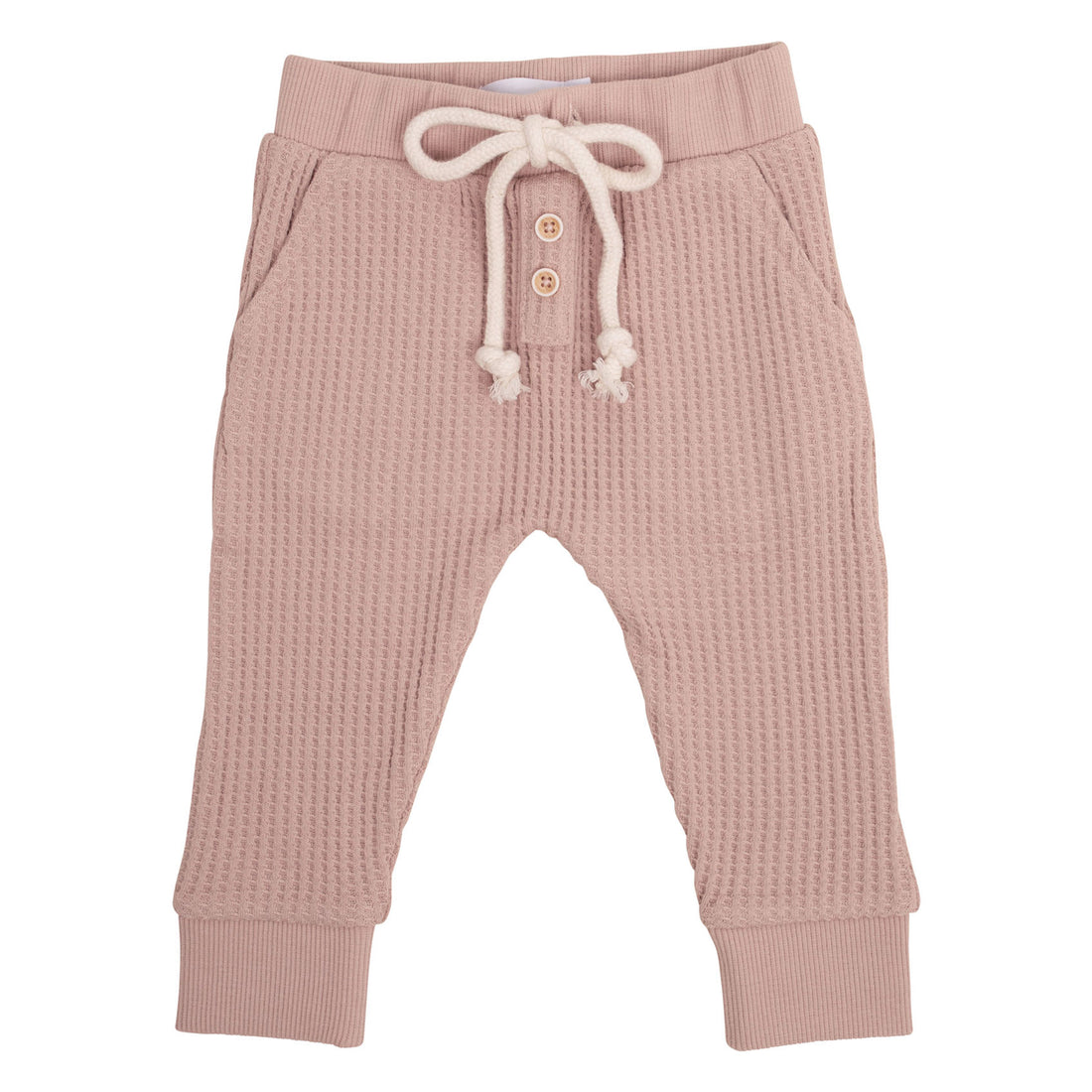 Jamie Kay Organic Cotton Waffle Oliver Pant - Dusky Rose