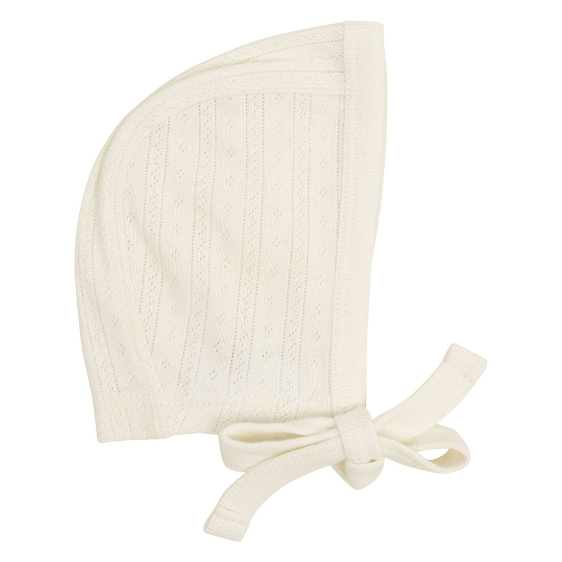Jamie Kay Organic Cotton Pointelle Bonnet - Natural