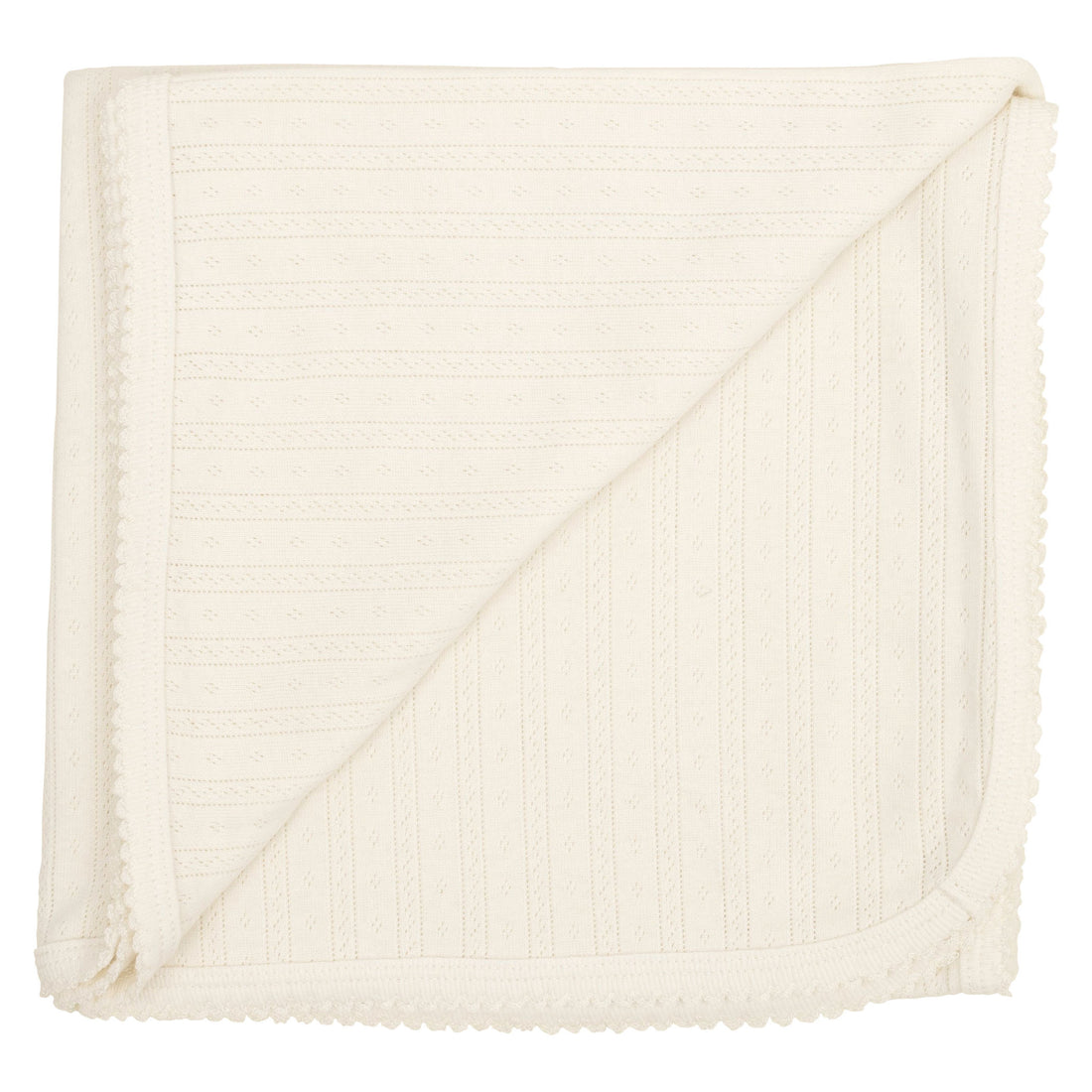 Jamie Kay Organic Cotton Pointelle Baby Wrap - Natural