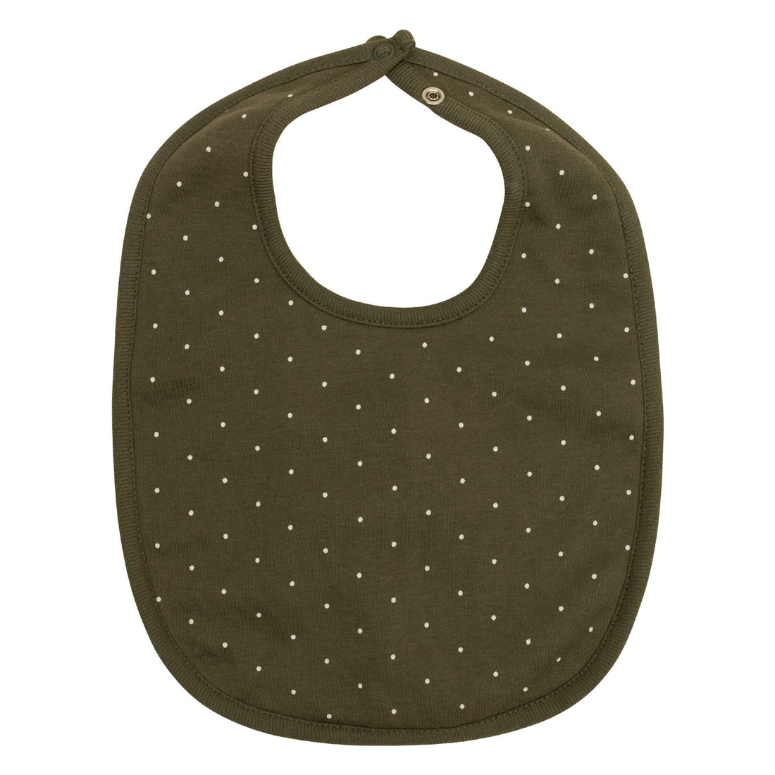 Jamie Kay Organic Cotton Bib - Tiny Dots Olive