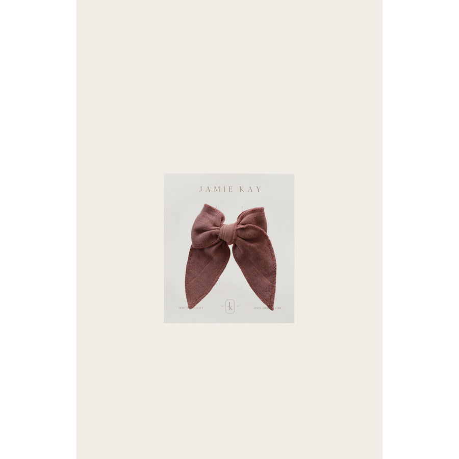 Jamie Kay Tuscany Organic Cotton Muslin Bow