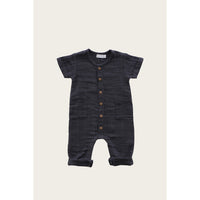 Jamie Kay Graphite Organic Cotton Muslin Ryan Onepiece