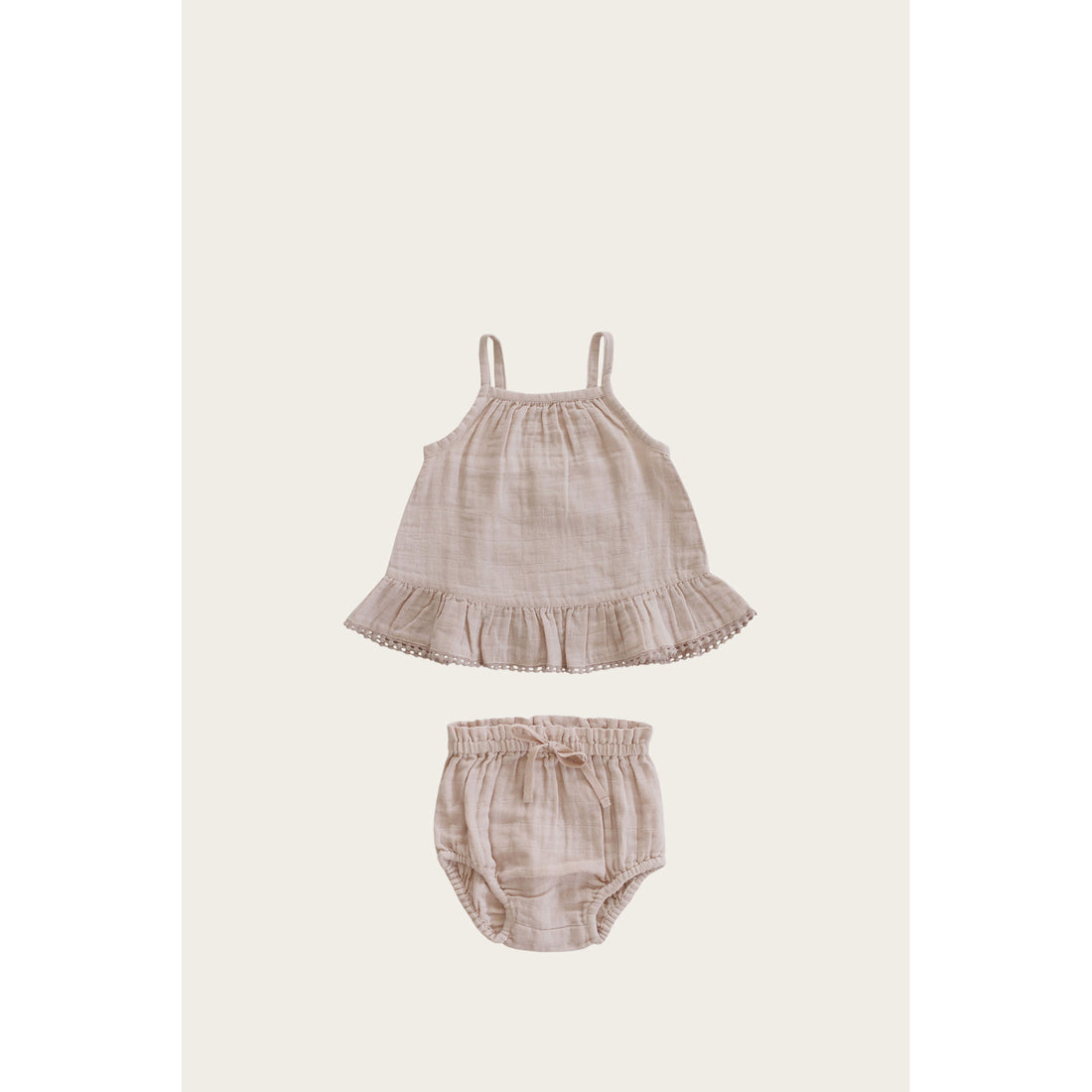 Jamie Kay Rose Dust Organic Cotton Muslin Zoe Set