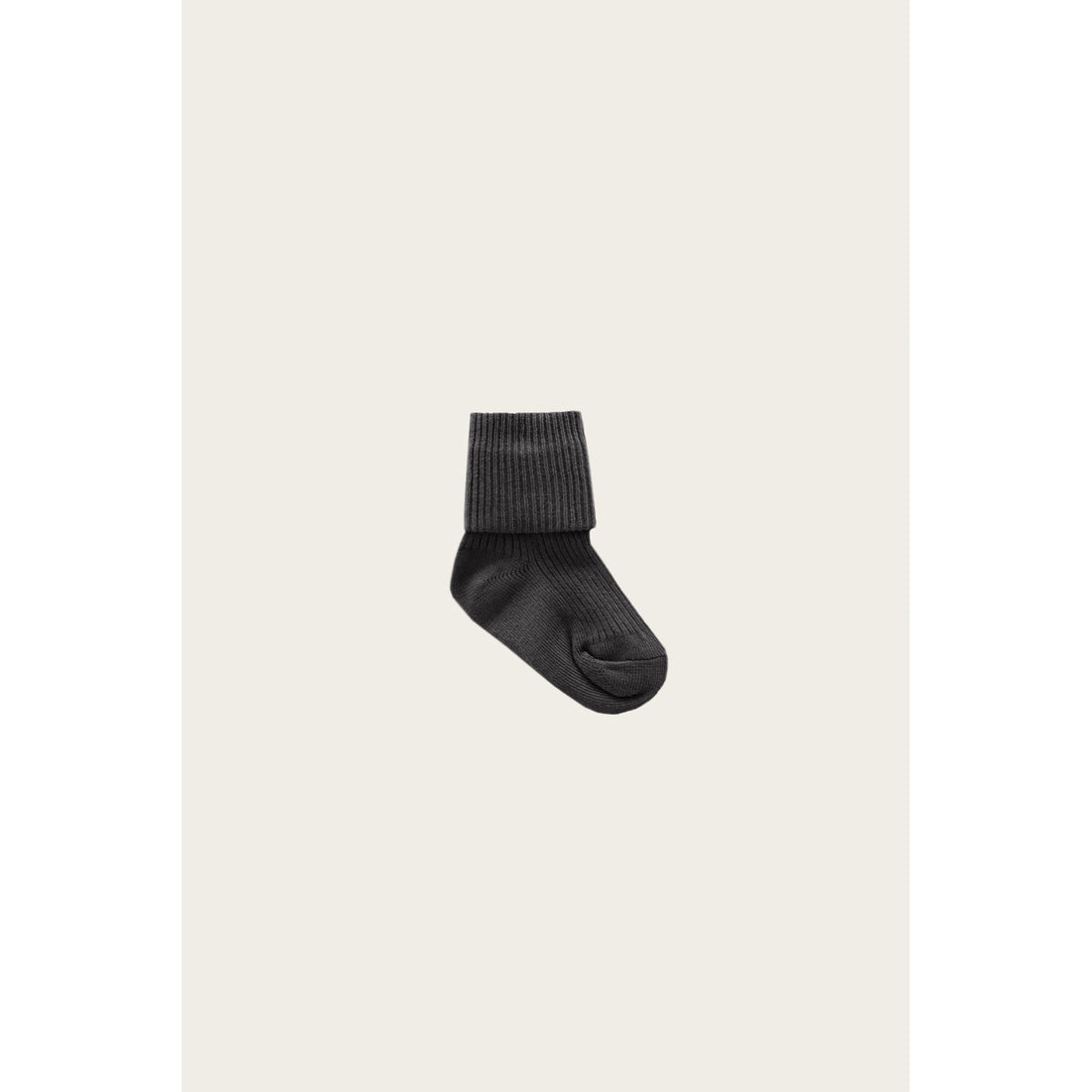 Jamie Kay Dark Marled Grey Rib Socks