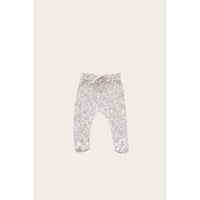 Jamie Kay White Posy Floral Footed Pant