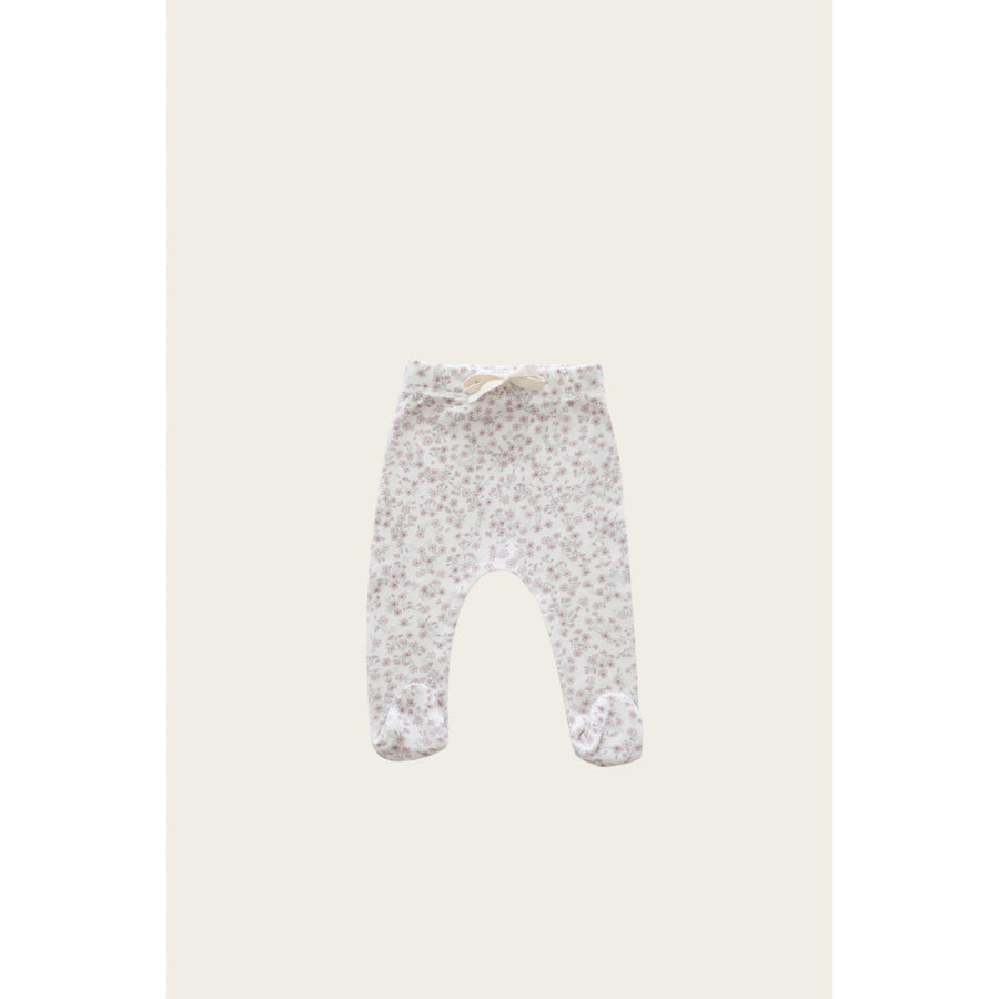 Jamie Kay White Posy Floral Footed Pant
