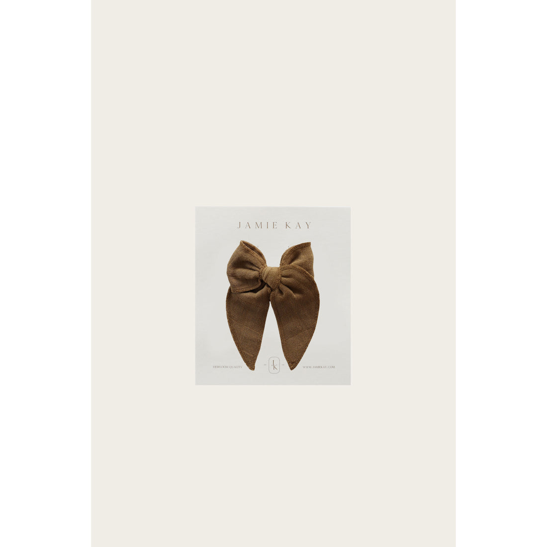 Jamie Kay Bronze Organic Cotton Muslin Bow