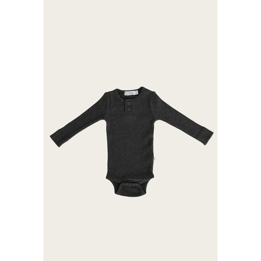 Jamie Kay Dark Grey Organic Cotton Bodysuit