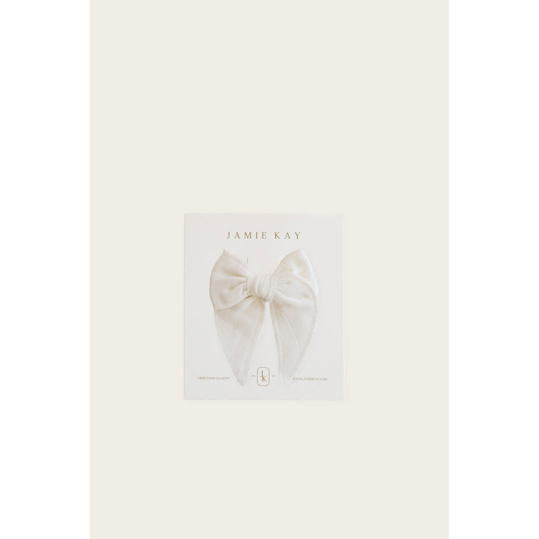 Jamie Kay Organic Cotton Muslin Bow - Natural