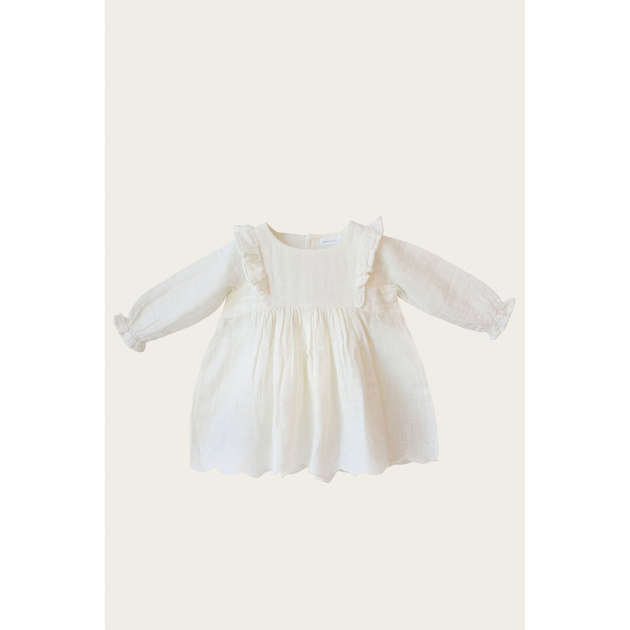 Jamie Kay Organic Cotton Muslin Lily Dress- Natural