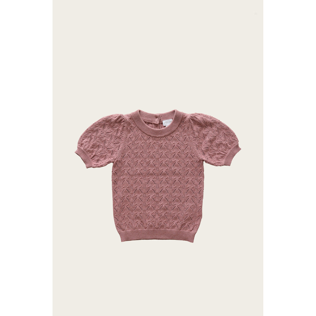 Jamie Kay Short Sleeve Fleur Knit - Roselle