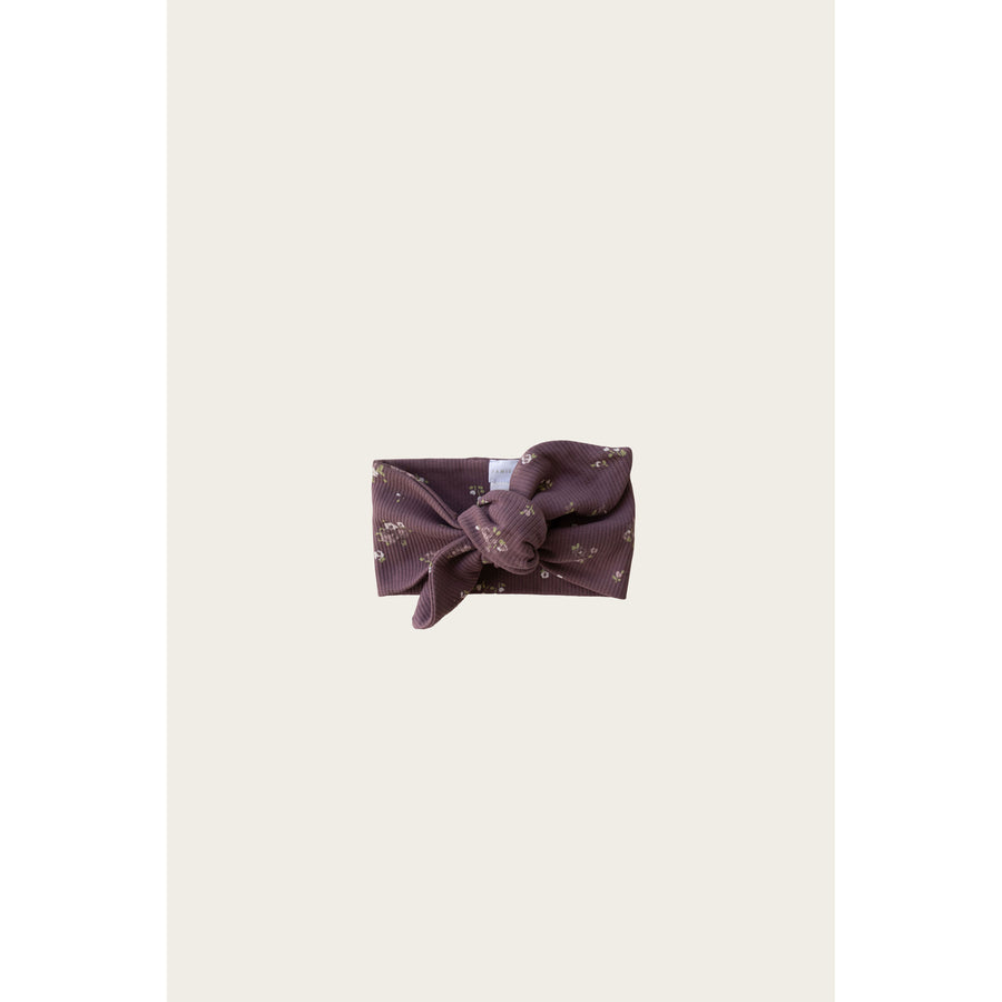 Jamie Kay Organic Cotton Fine Rib Headband - Petite Fleur