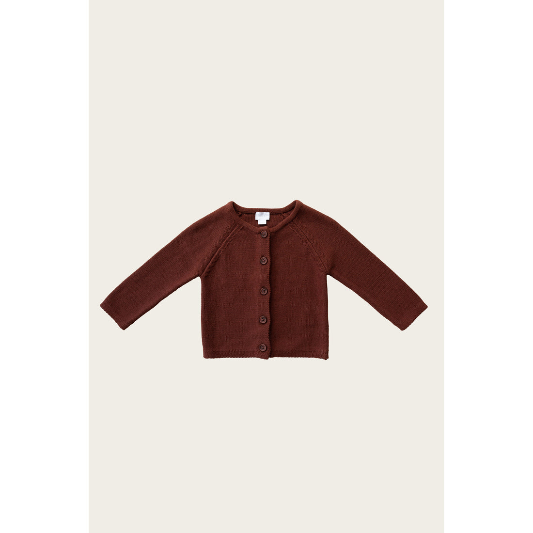 Jamie Kay Simple Cardigan - Cherry Mahogany