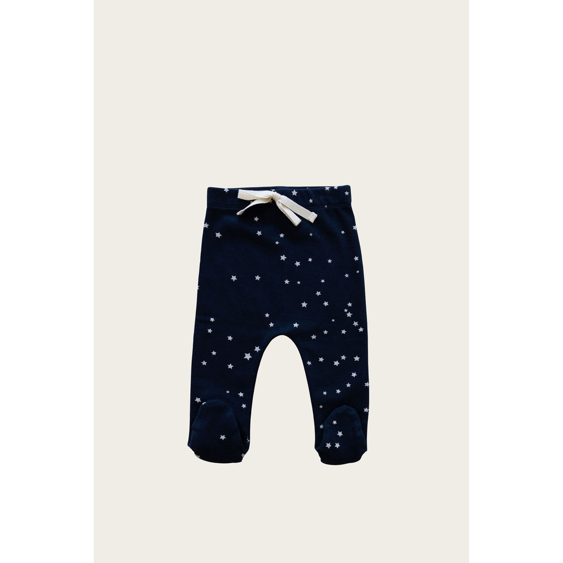 Jamie Kay Organic Cotton Footed Pant - Tiny Stars Black Iris