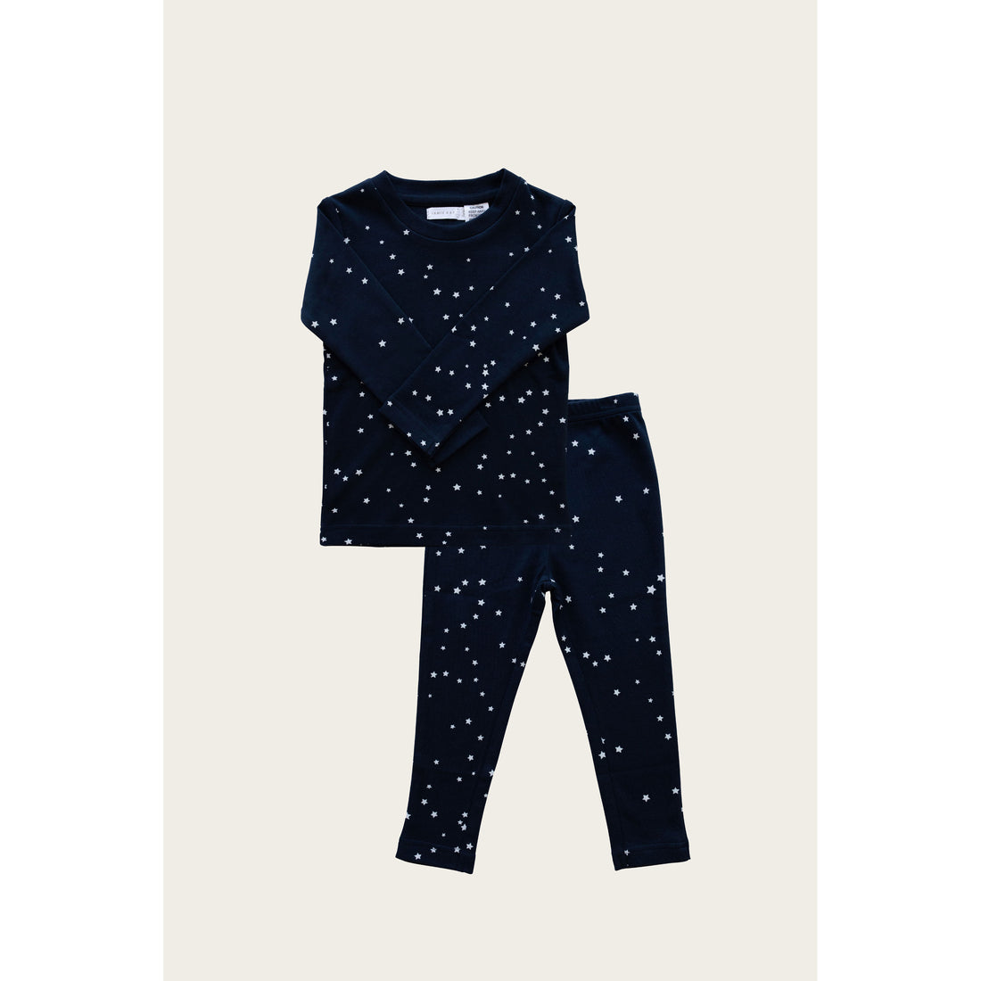 Jamie Kay Organic Cotton Winter Pyjama- Tiny Stars Black Iris